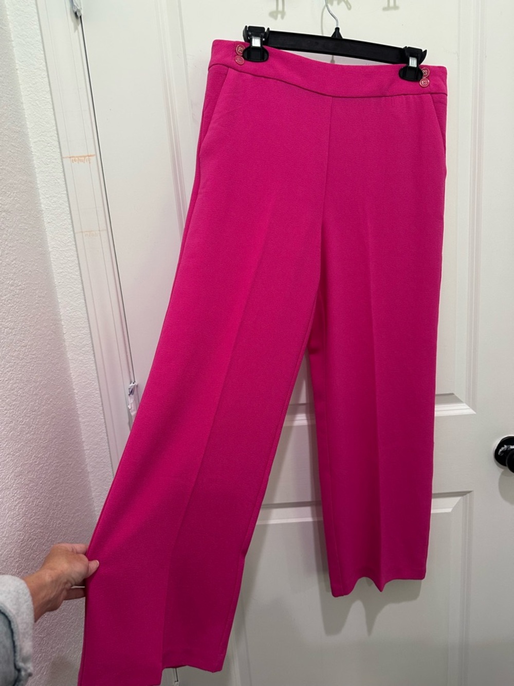 NANETTE LEPORE Hot Pink Wide-Leg Women's Trousers